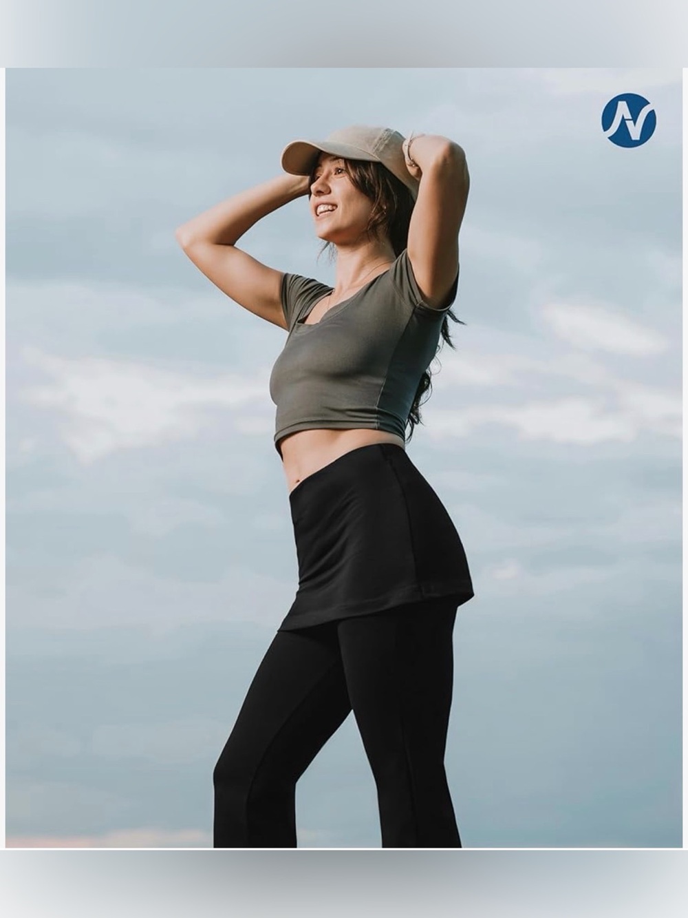 Nirlon Skirted Flare Leggings 2XL